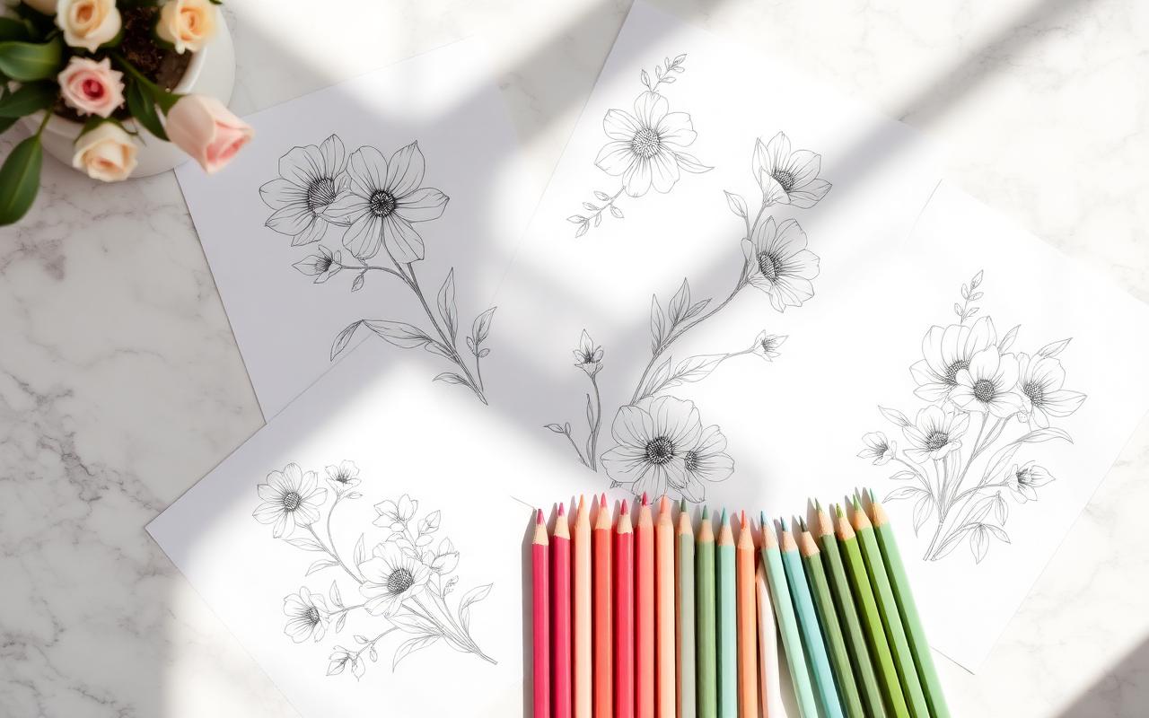Hibiscus Coloring Pages: Tropical Floral Art to Print